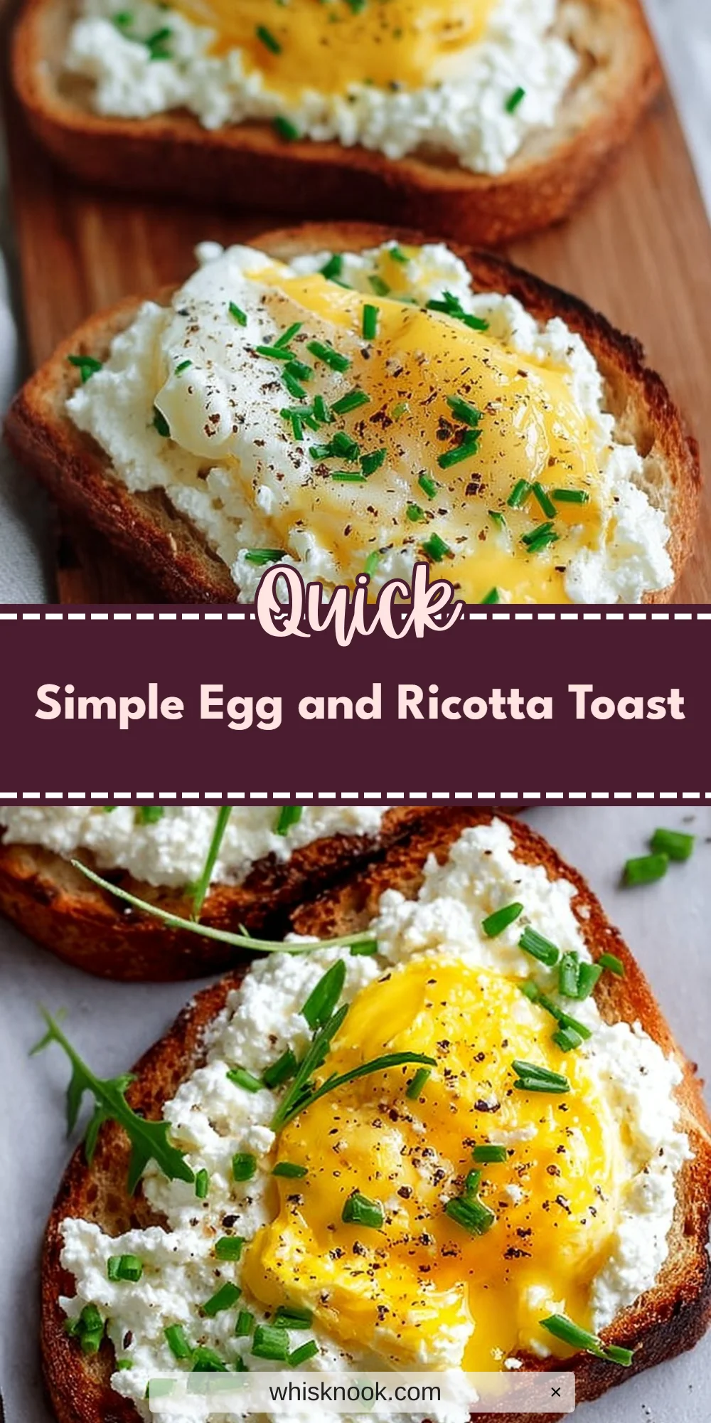 Simple Egg and Ricotta Toast