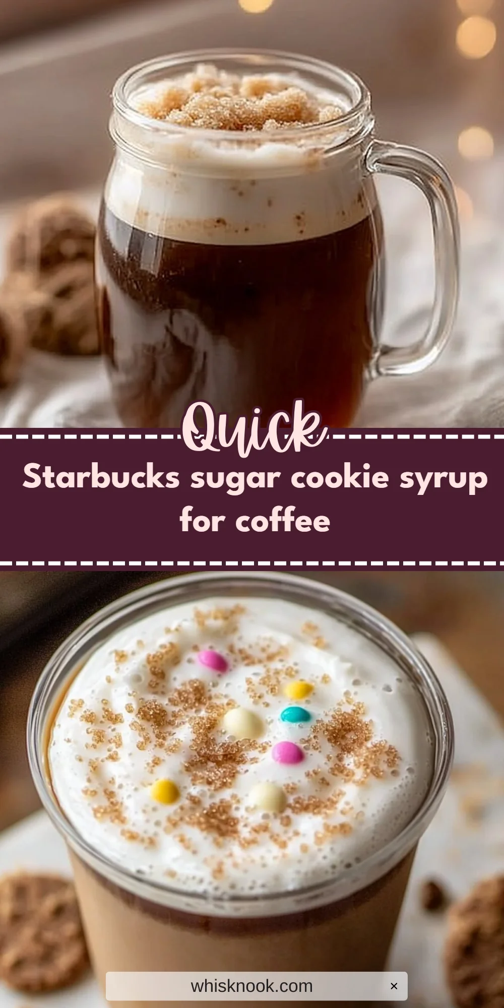 Starbucks sugar cookie syrup for coffee