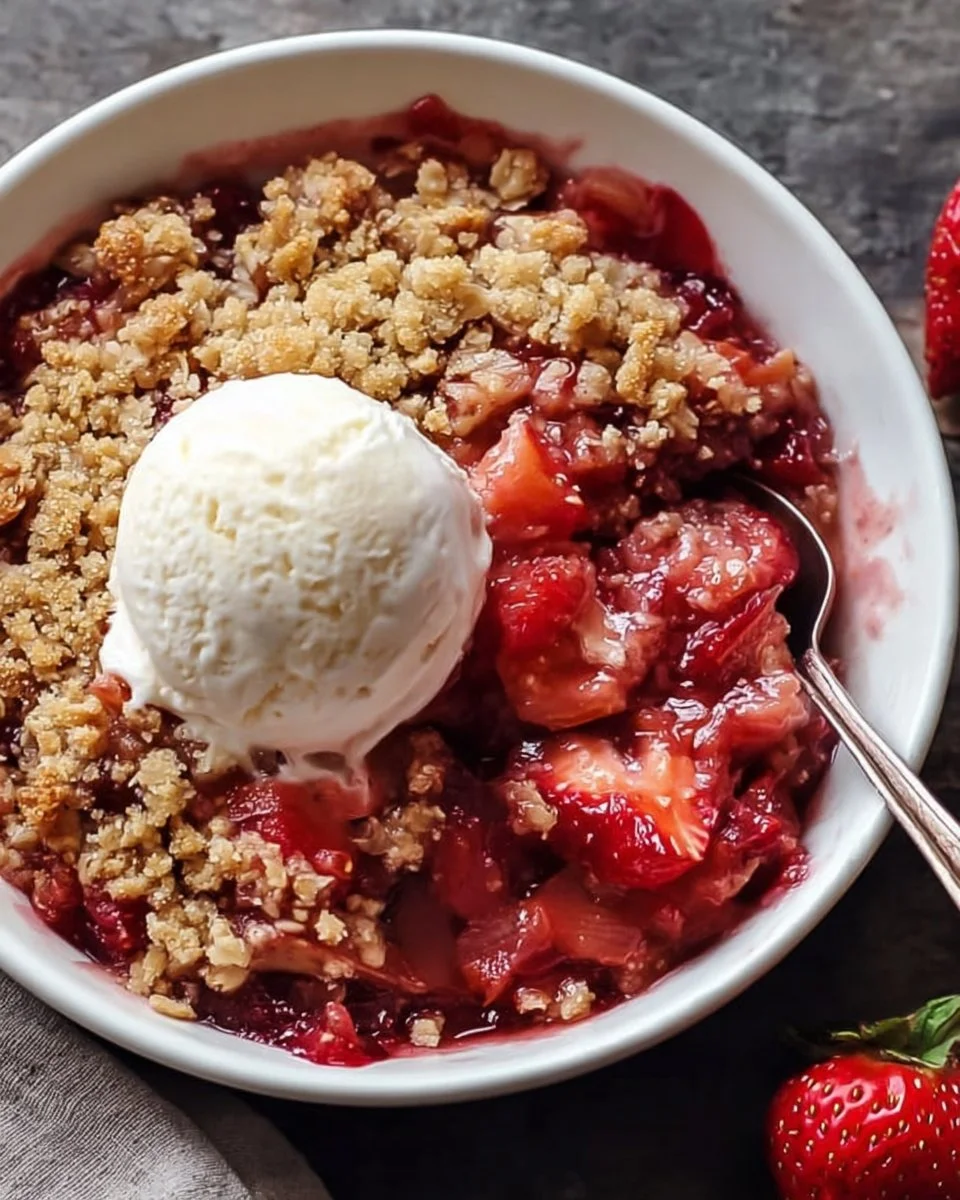 Strawberry Rhubarb Crisp