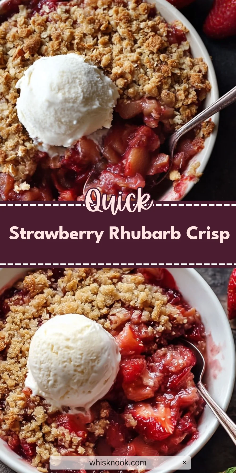Strawberry Rhubarb Crisp