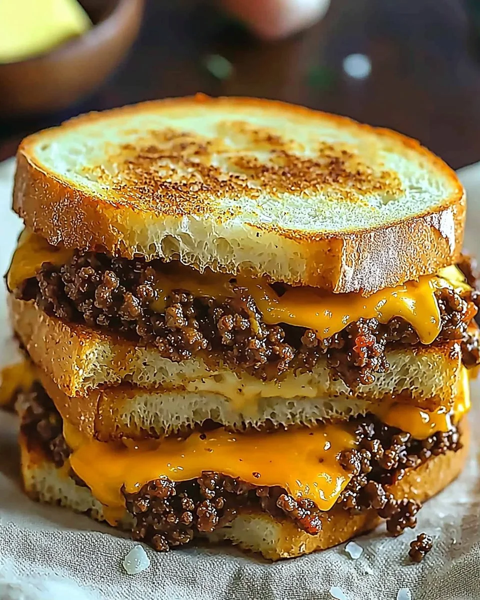 Ultimate Cheesy Ground Beef Melt