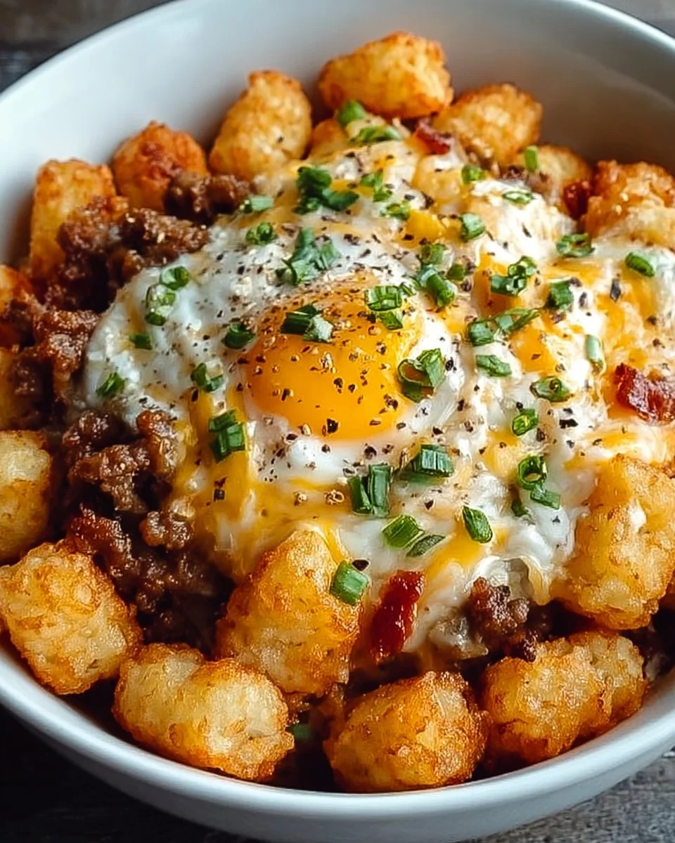 Ultimate Tater Tot Breakfast Bowl