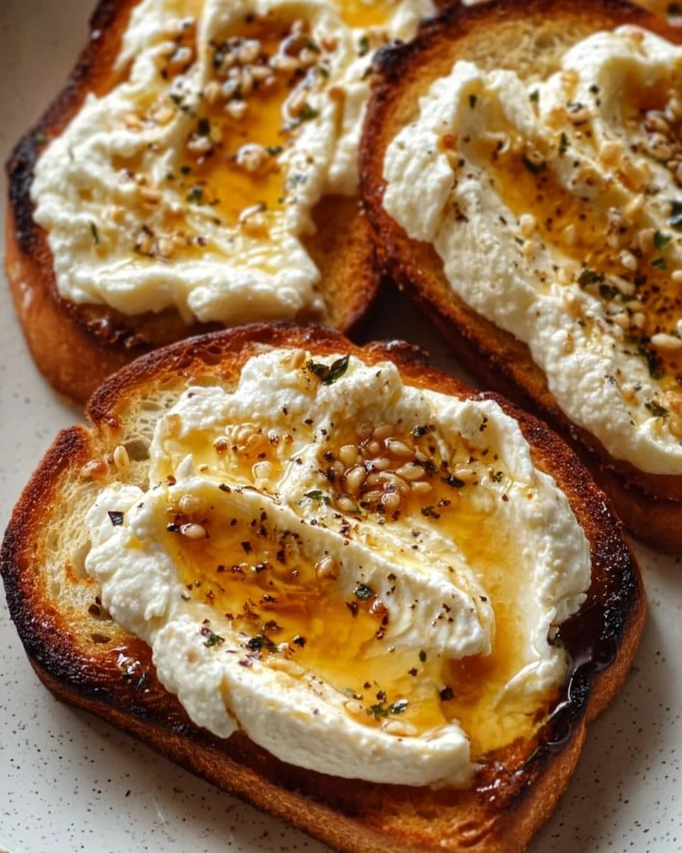 Whipped Ricotta Honey Toast