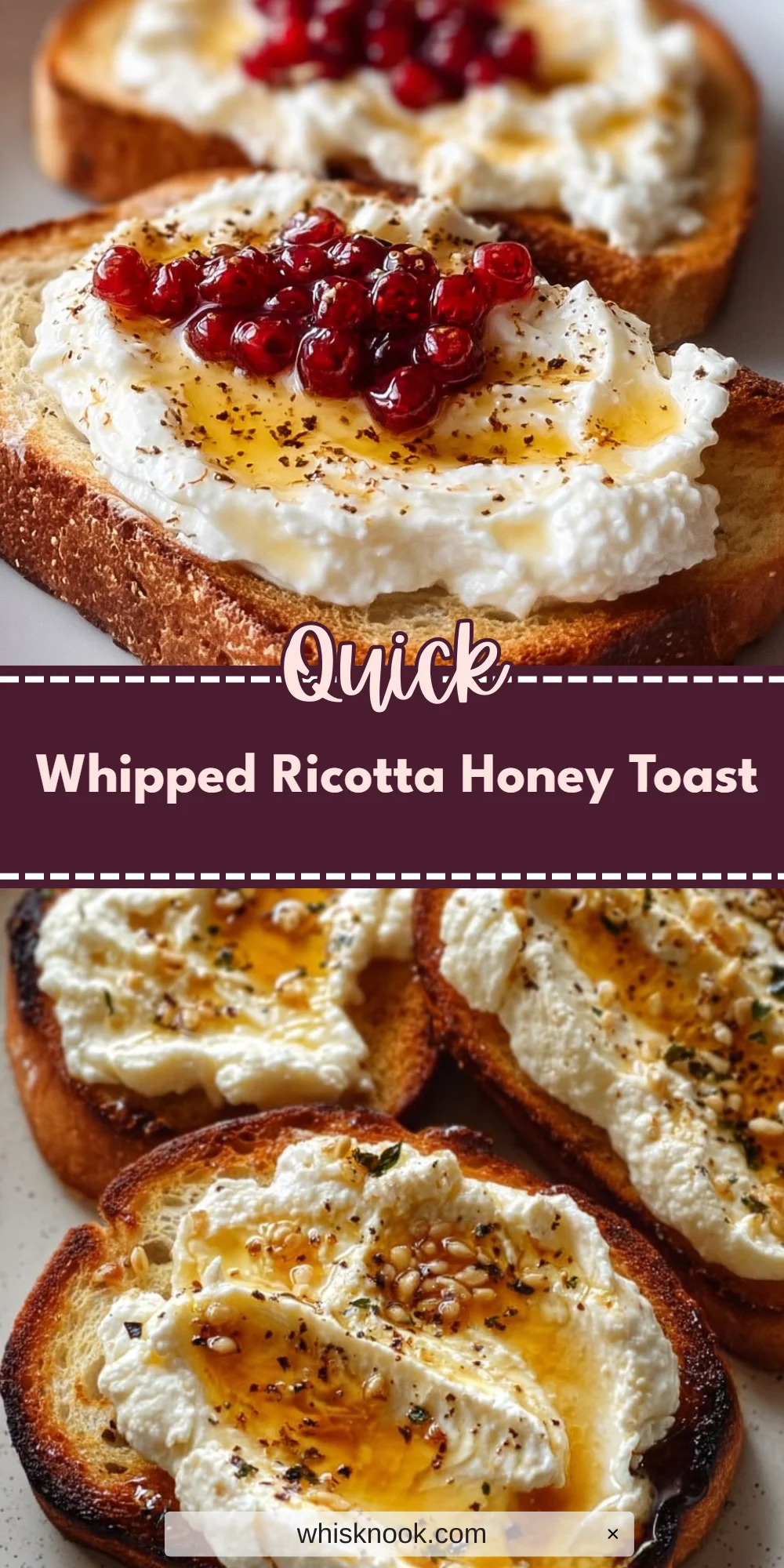 Whipped Ricotta Honey Toast