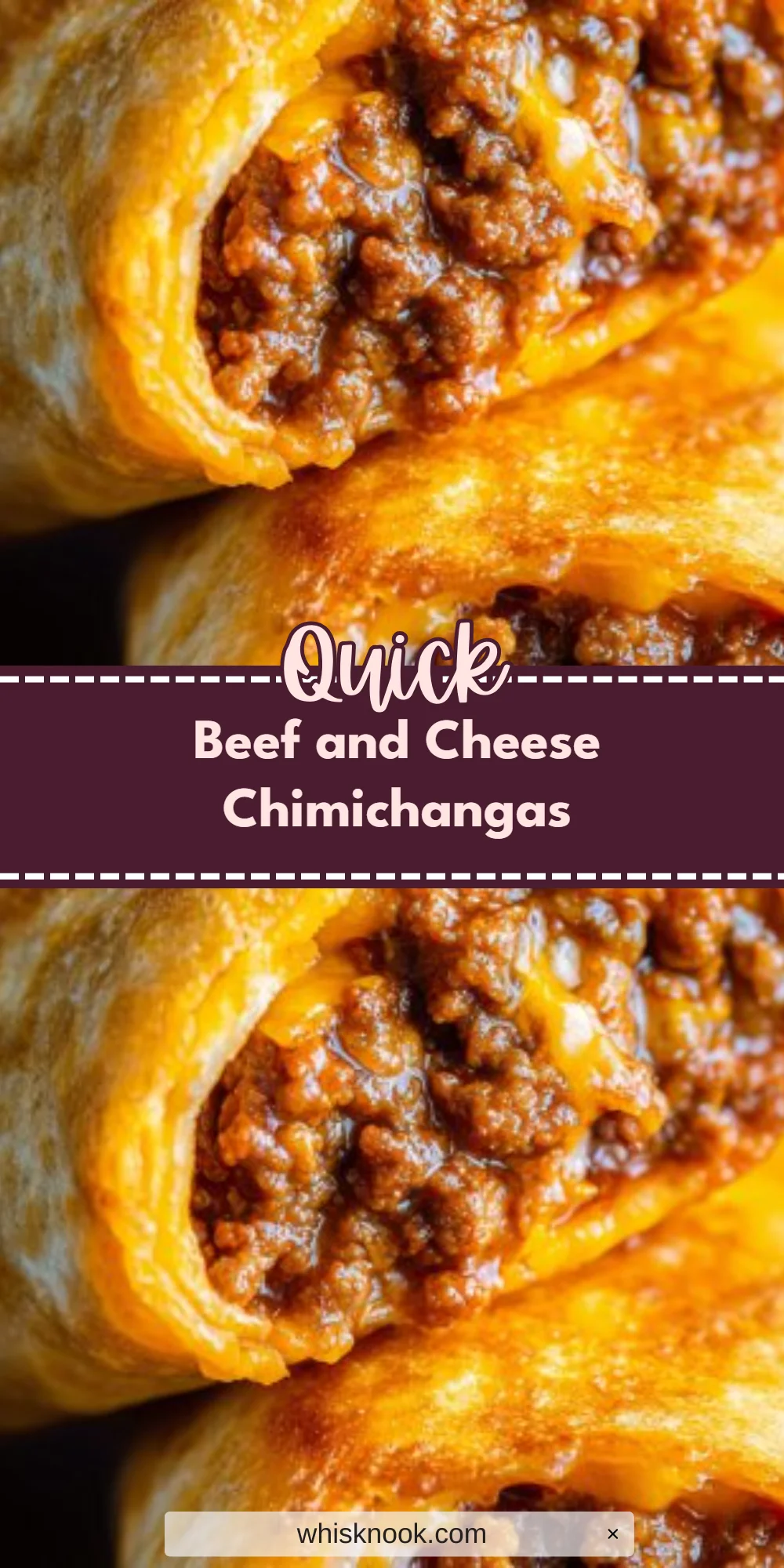Beef and Cheese Chimichangas