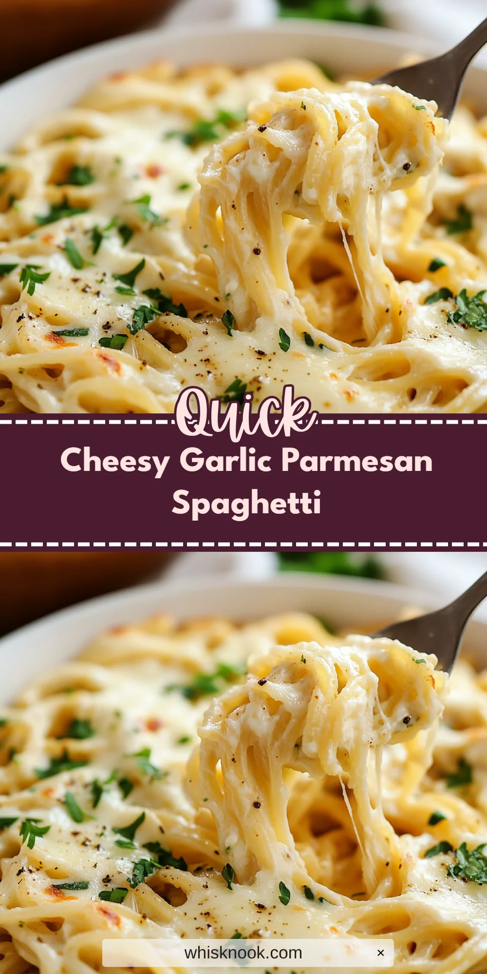 Cheesy Garlic Parmesan Spaghetti