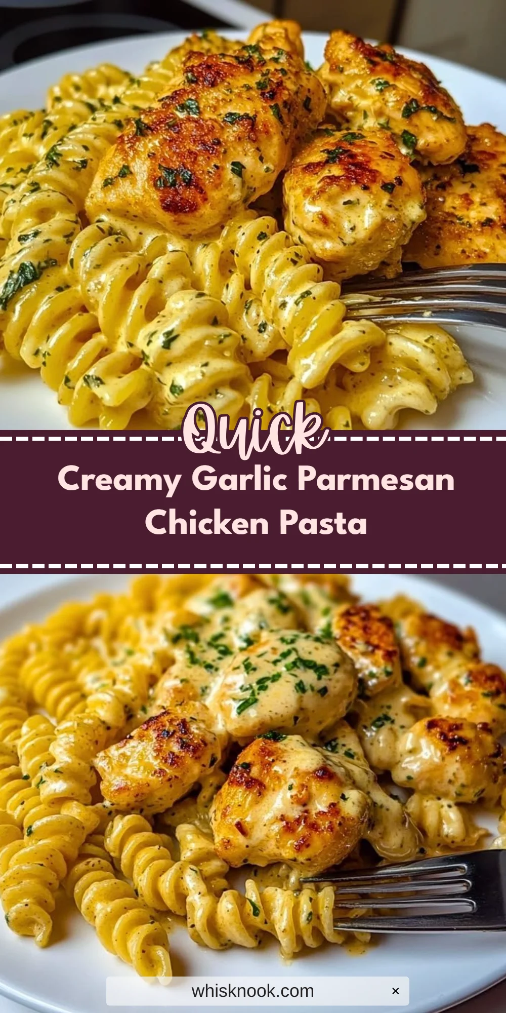 Creamy Garlic Parmesan Chicken Pasta