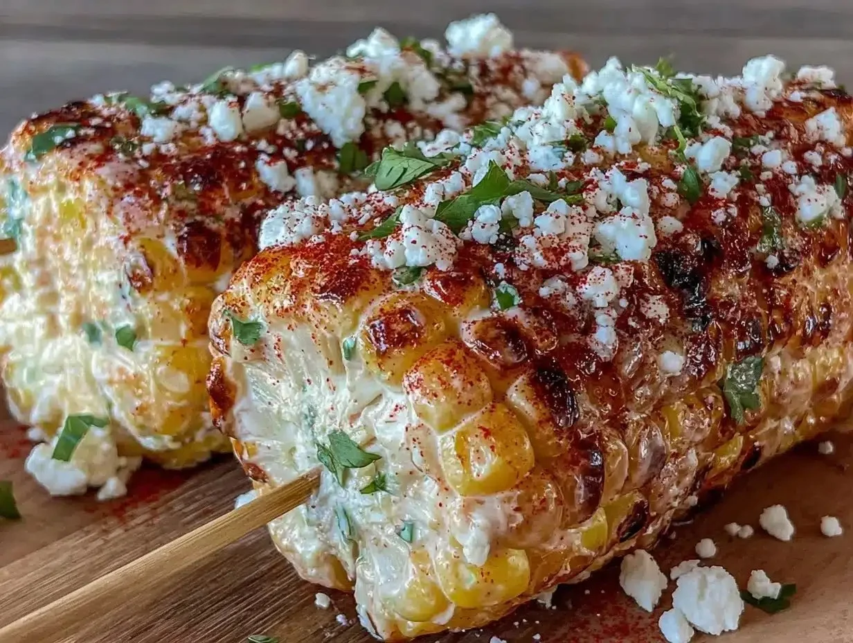 Creamy Spicy Elote Mexican Street Corn Recipe