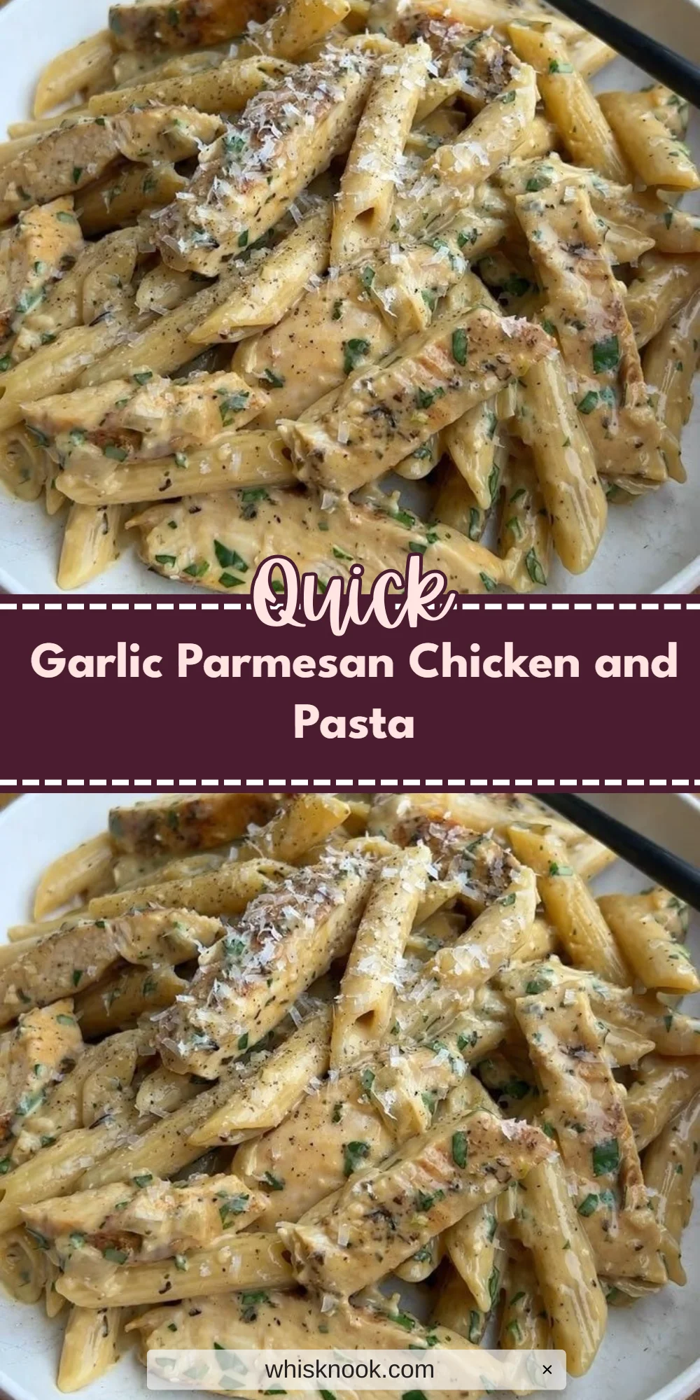 Garlic Parmesan Chicken and Pasta
