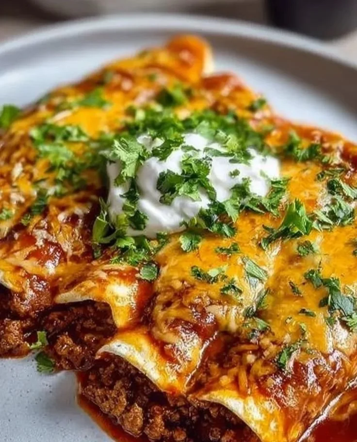 Ground Beef Enchiladas