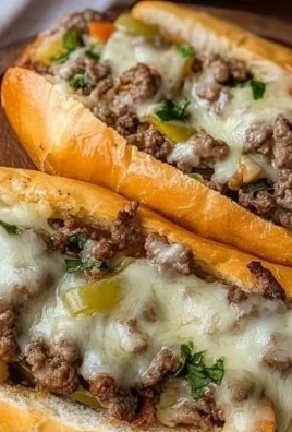 Delicious Ground Beef Philly Cheesesteaks served on a toasted roll