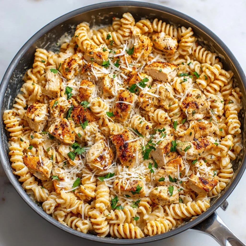Healthy Garlic Parmesan Chicken Pasta (Easy High-Protein Dinner Recipe)