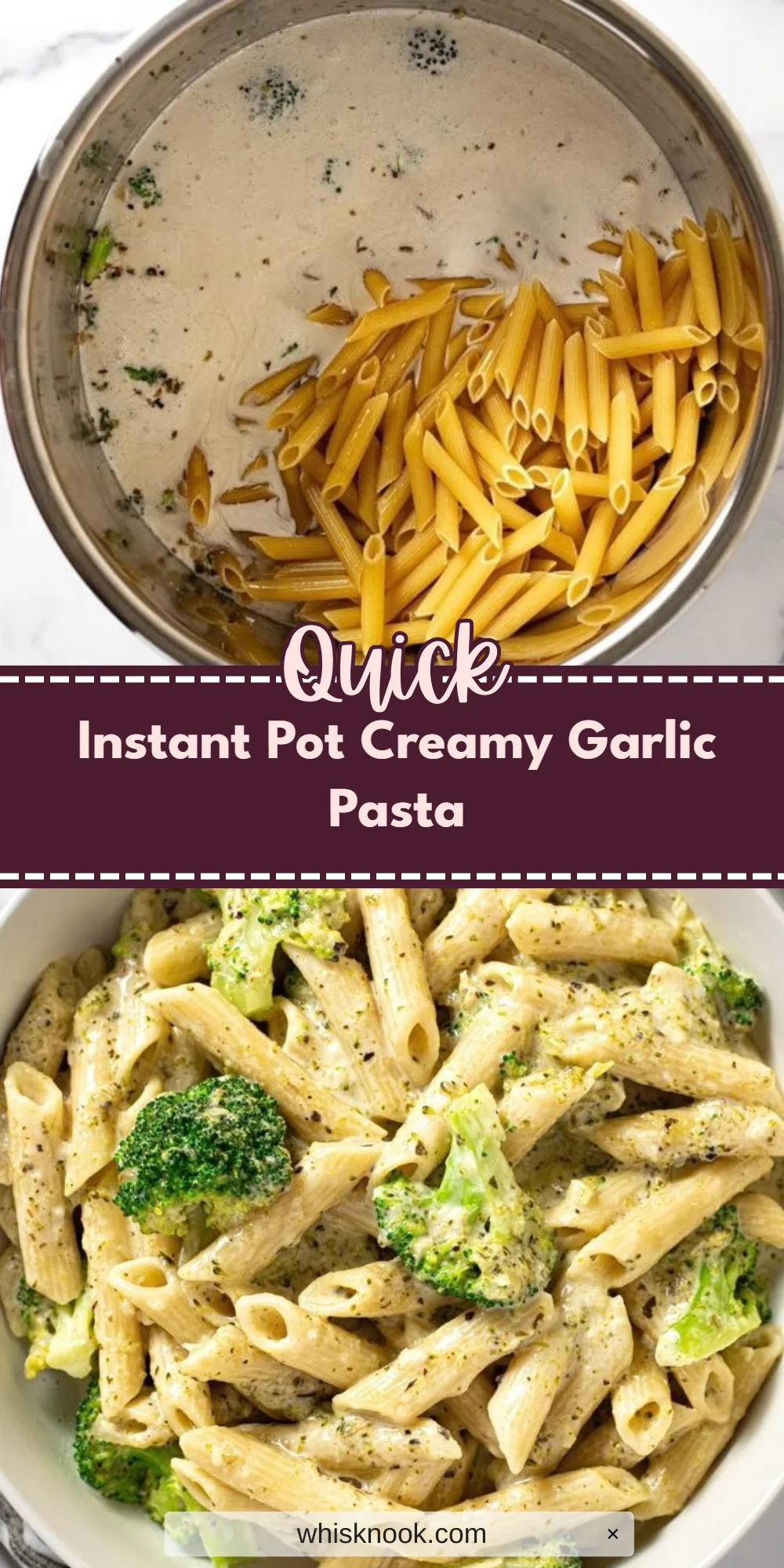 Instant Pot Creamy Garlic Pasta