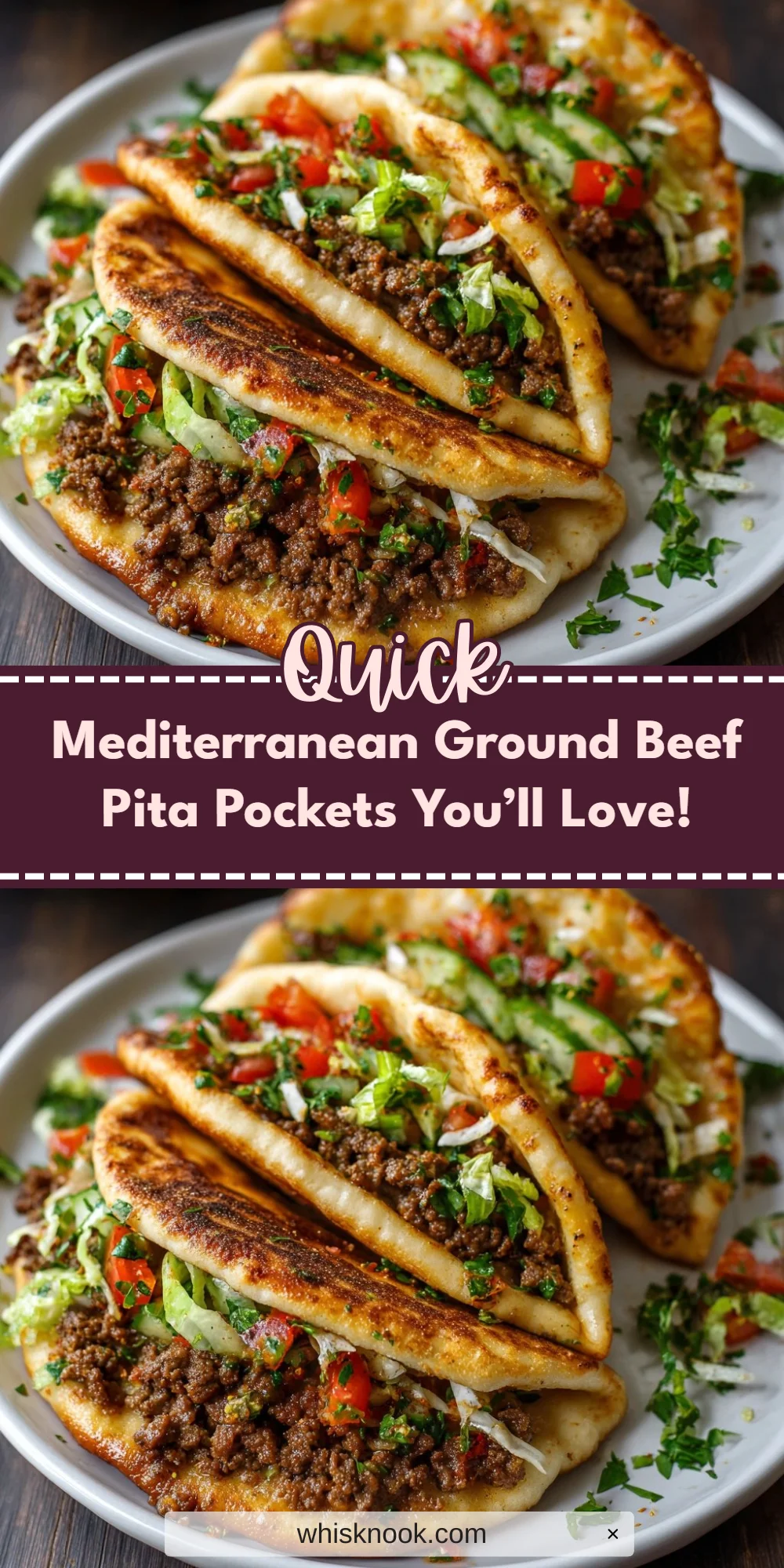Mediterranean Ground Beef Pita Pockets You’ll Love!