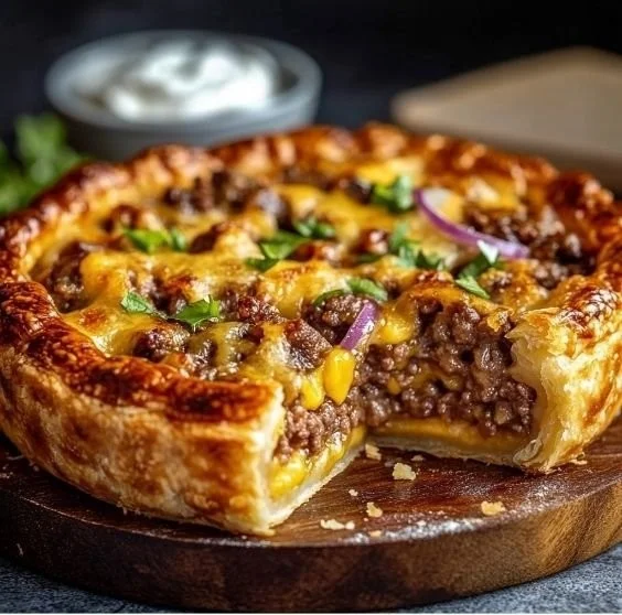 One-Pan Cheeseburger Pie Dinner