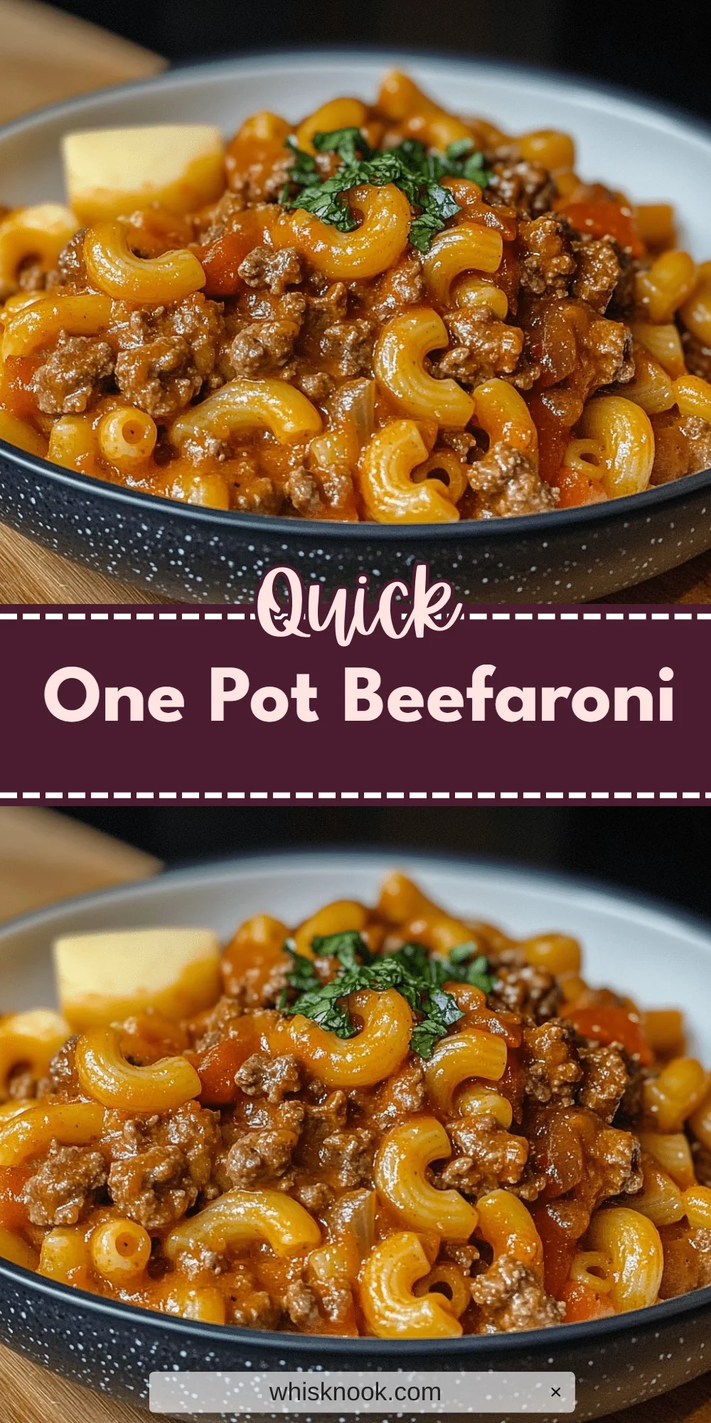 One Pot Beefaroni