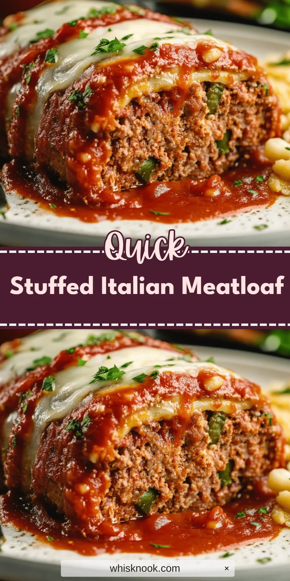 Stuffed Italian Meatloaf