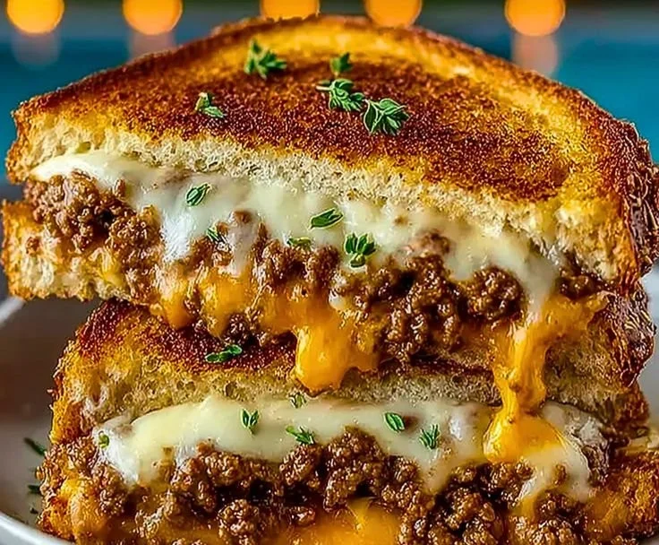 Ultimate Cheesy Ground Beef Melt