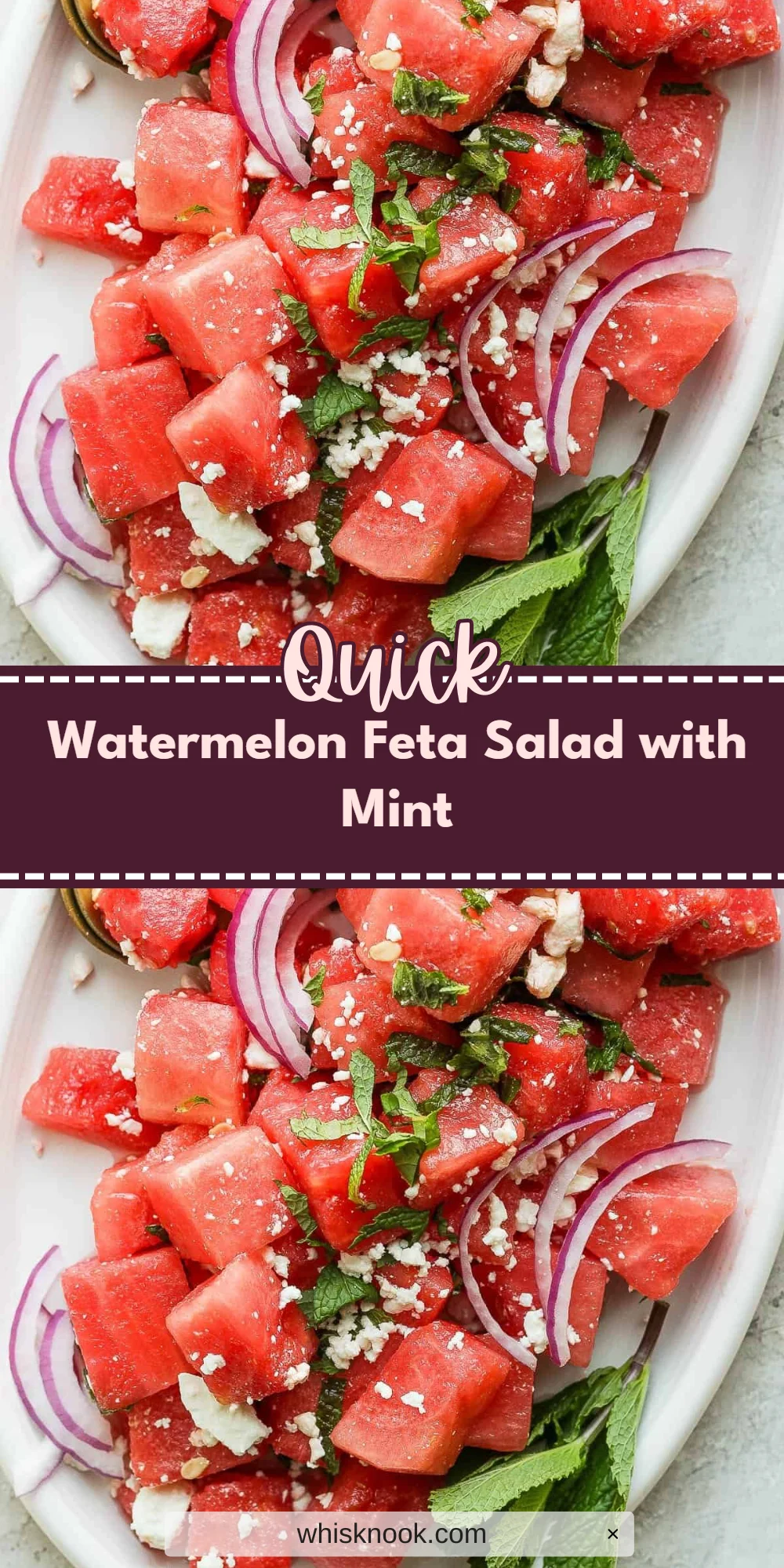 Watermelon Feta Salad with Mint