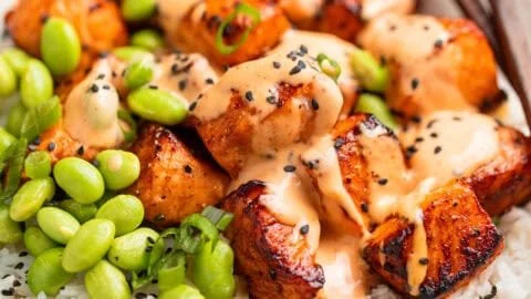 Air Fryer Salmon Bites