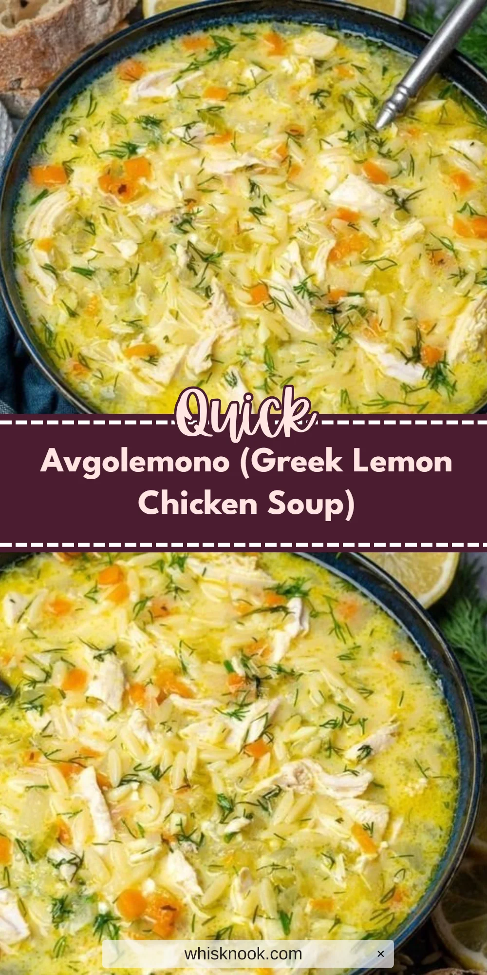 Avgolemono (Greek Lemon Chicken Soup)