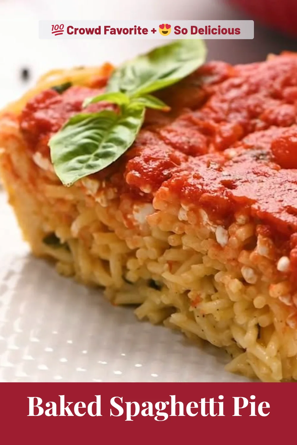 Baked Spaghetti Pie