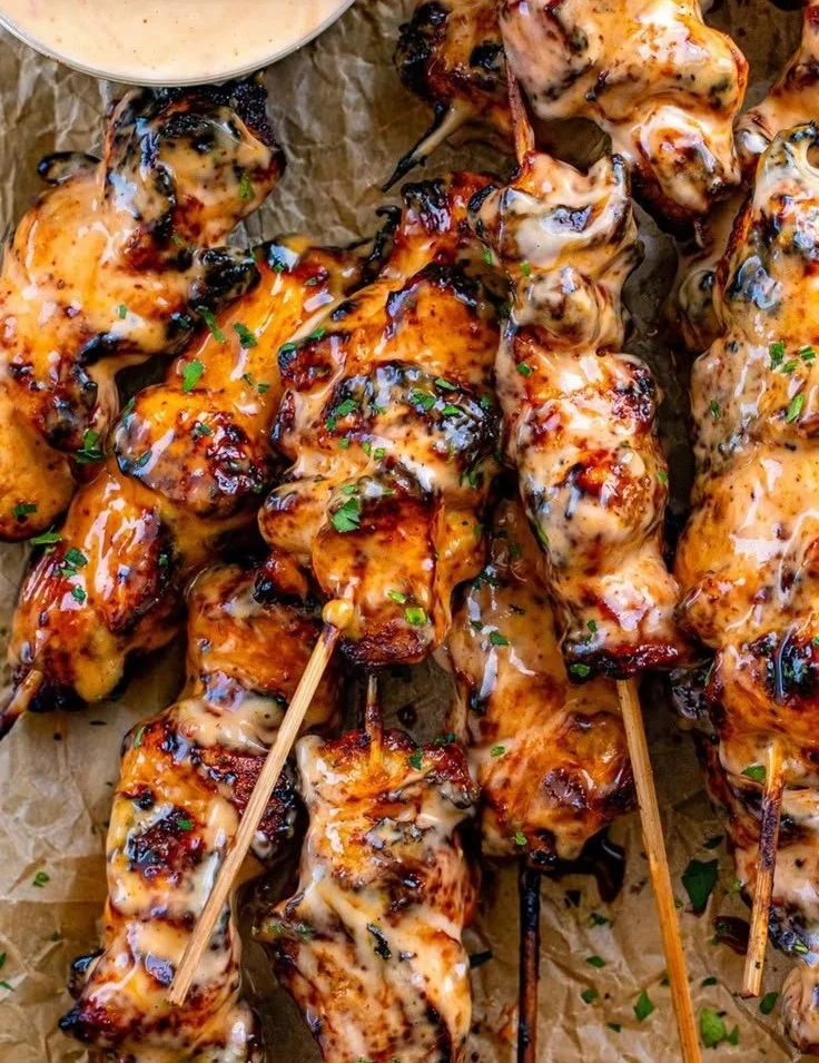 Bang Bang Chicken Skewers