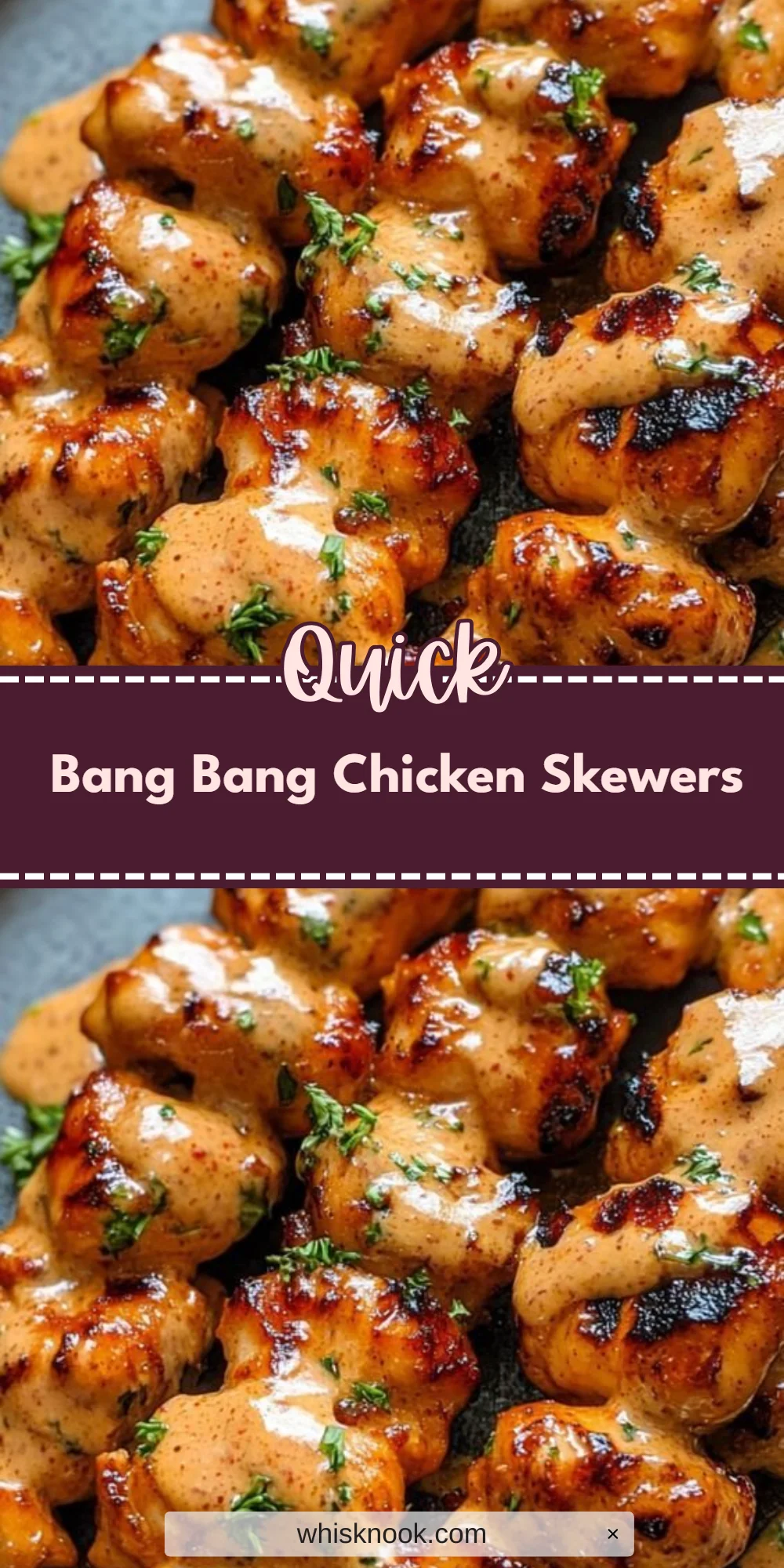 Bang Bang Chicken Skewers