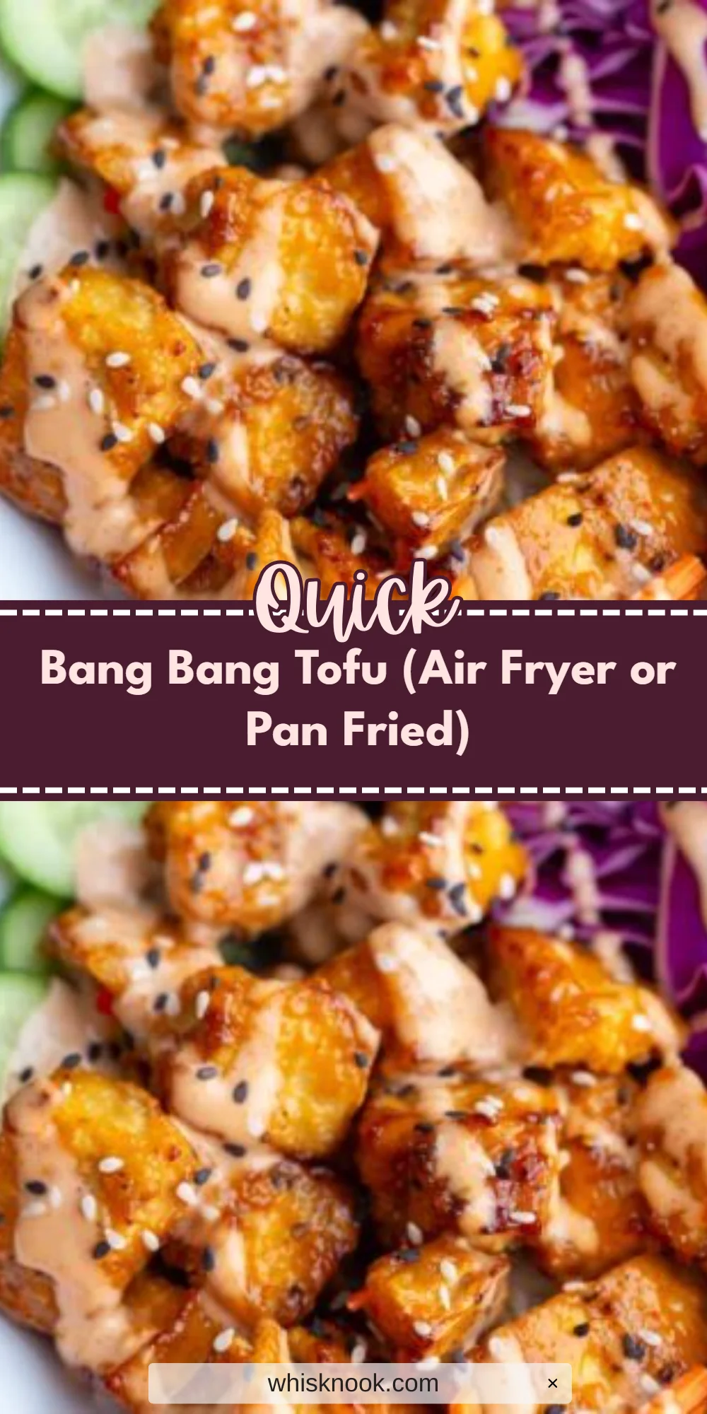 Bang Bang Tofu (Air Fryer or Pan Fried)