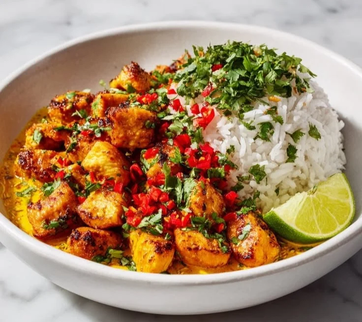 Coconut Chicken Rice Bowl