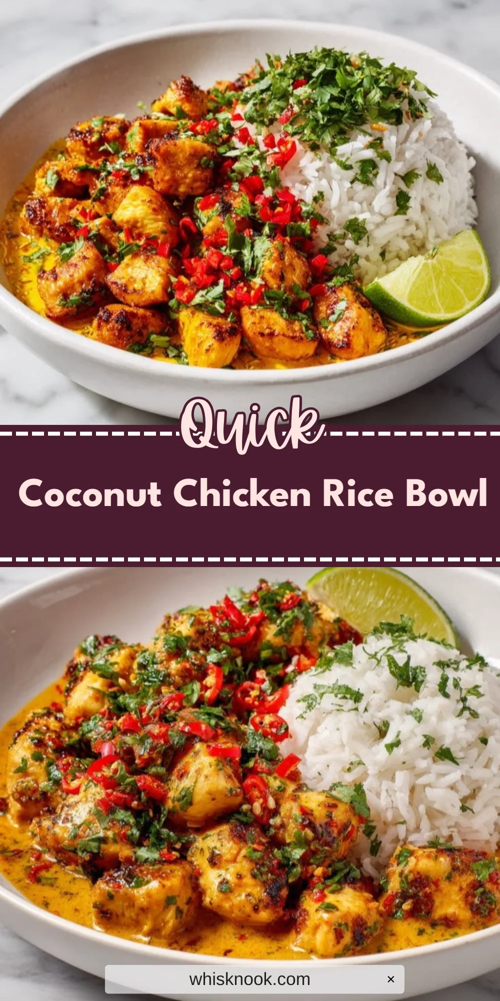 Coconut Chicken Rice Bowl