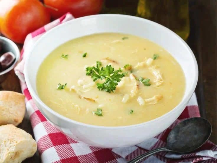 Creamy Lemon Rice Soup