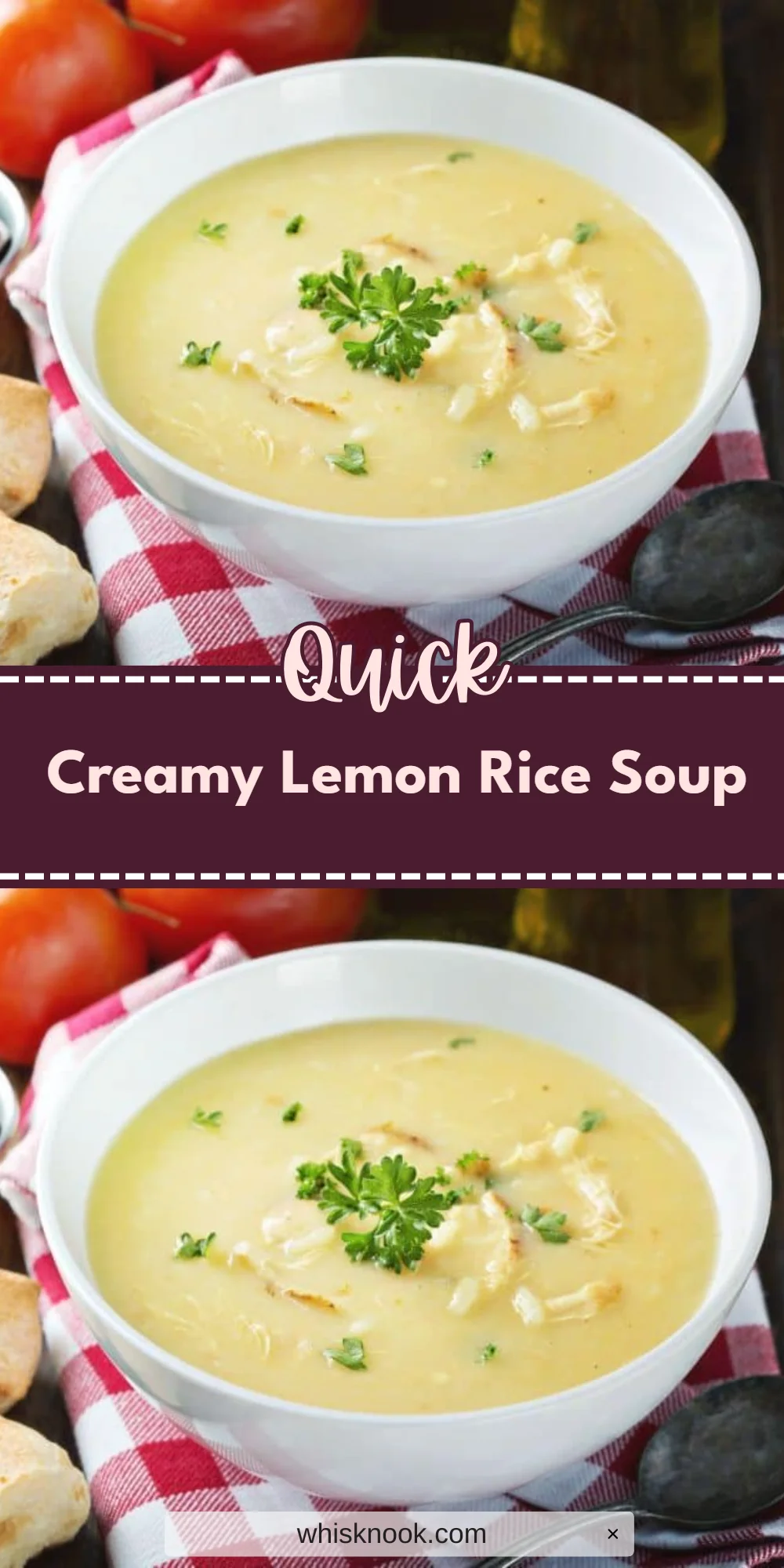 Creamy Lemon Rice Soup