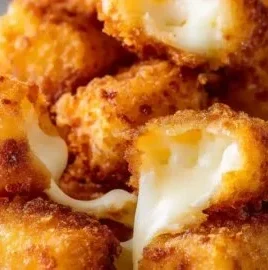 Crispy cheese curds served as a game day snack
