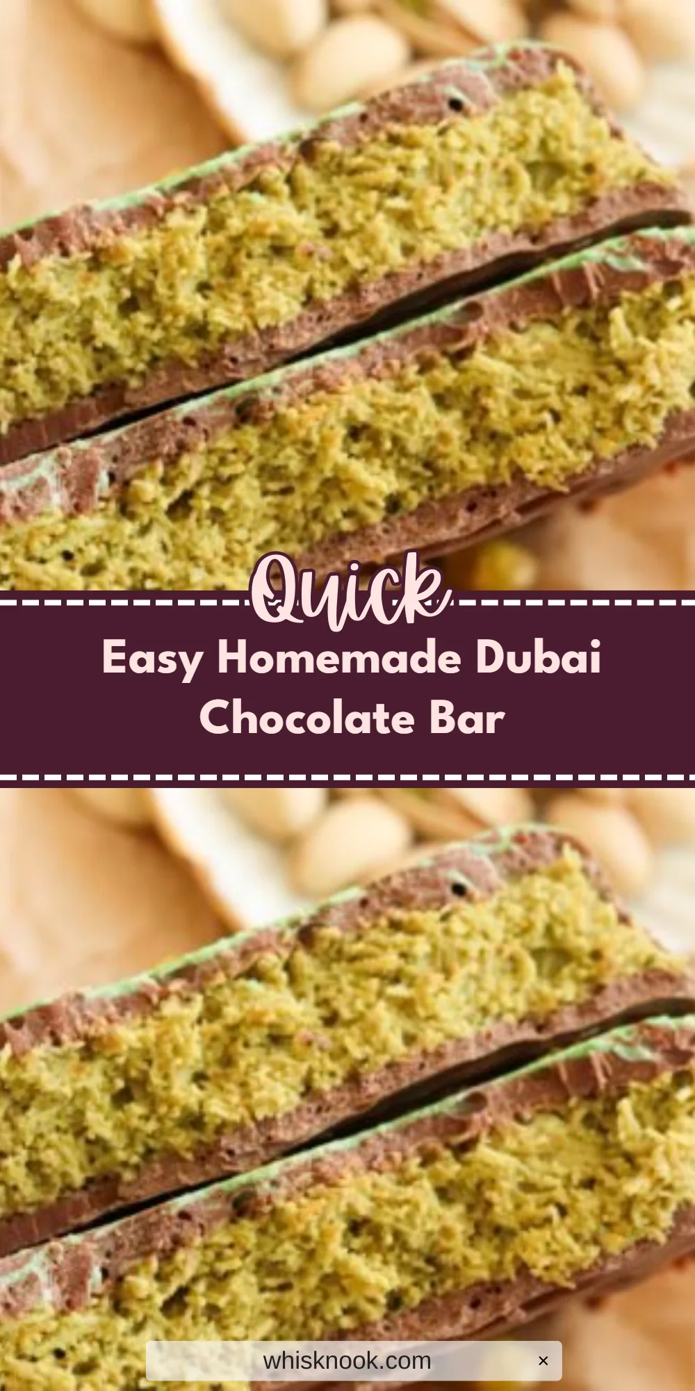 Easy Homemade Dubai Chocolate Bar