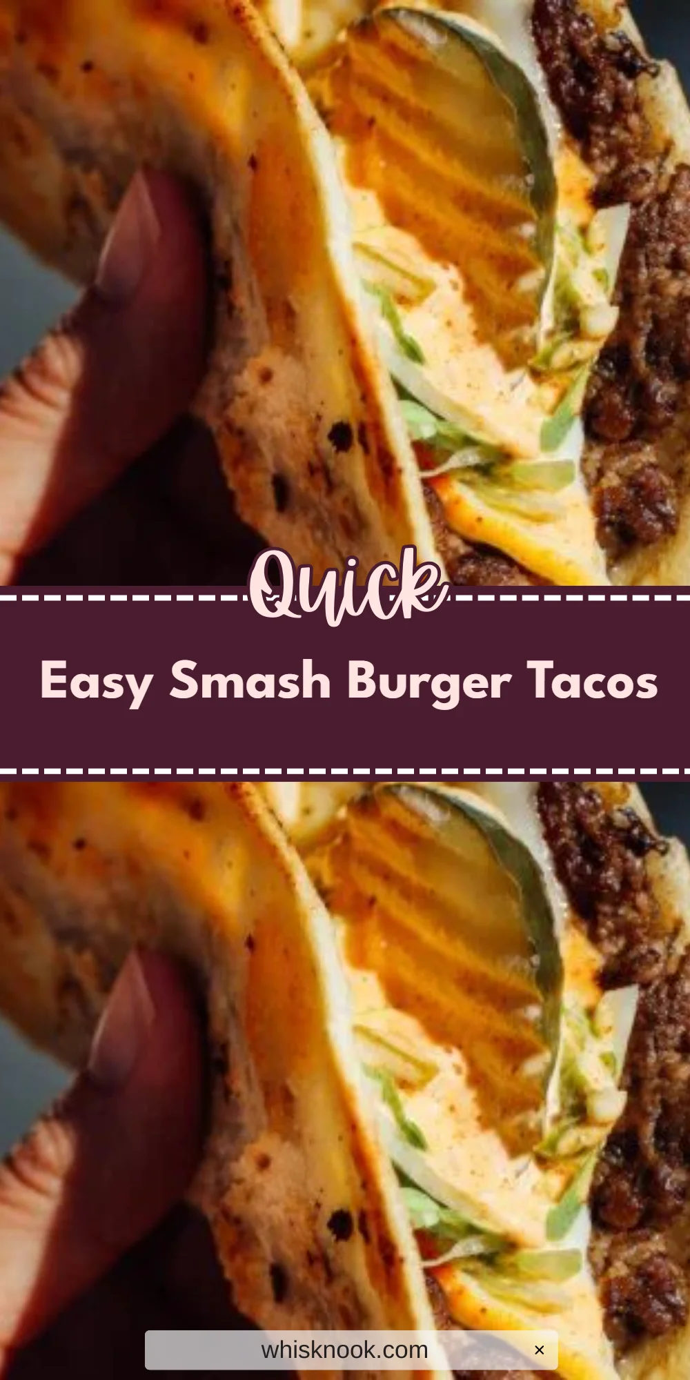 Easy Smash Burger Tacos