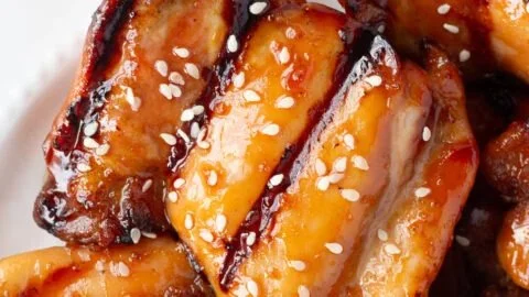 Grilled Soy Garlic Chicken Thighs