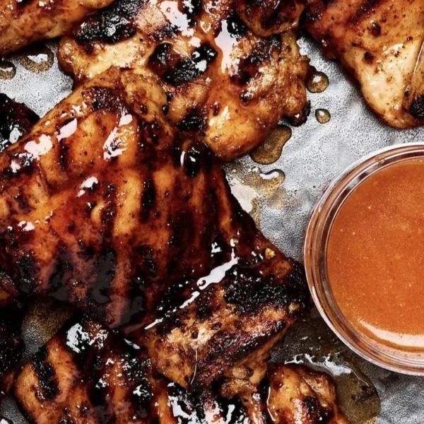 Crispy Homemade Hot Honey Chicken drizzled with spicy honey glaze.