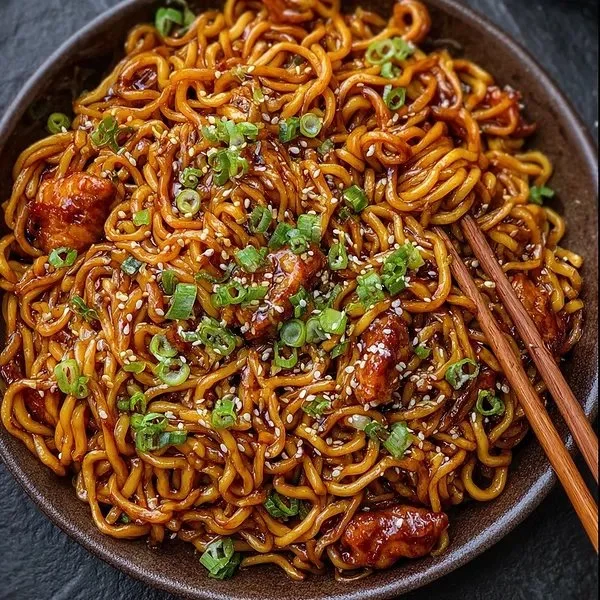 Korean Spicy Chicken Noodles