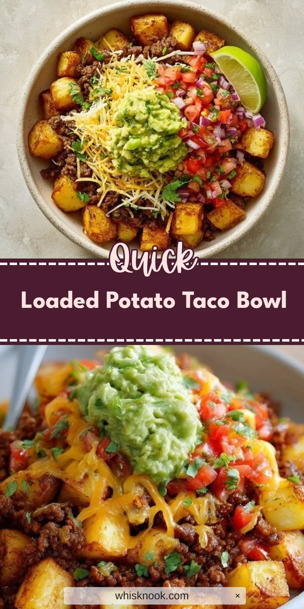 Loaded Potato Taco Bowl