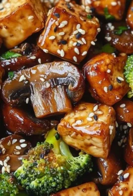 Delicious Mushroom Tofu Stir-Fry with fresh vegetables in a pan