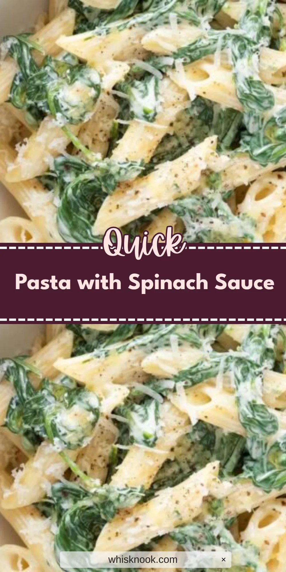 Pasta with Spinach Sauce