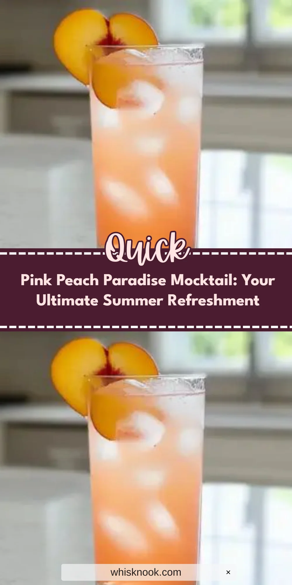 Pink Peach Paradise Mocktail: Your Ultimate Summer Refreshment