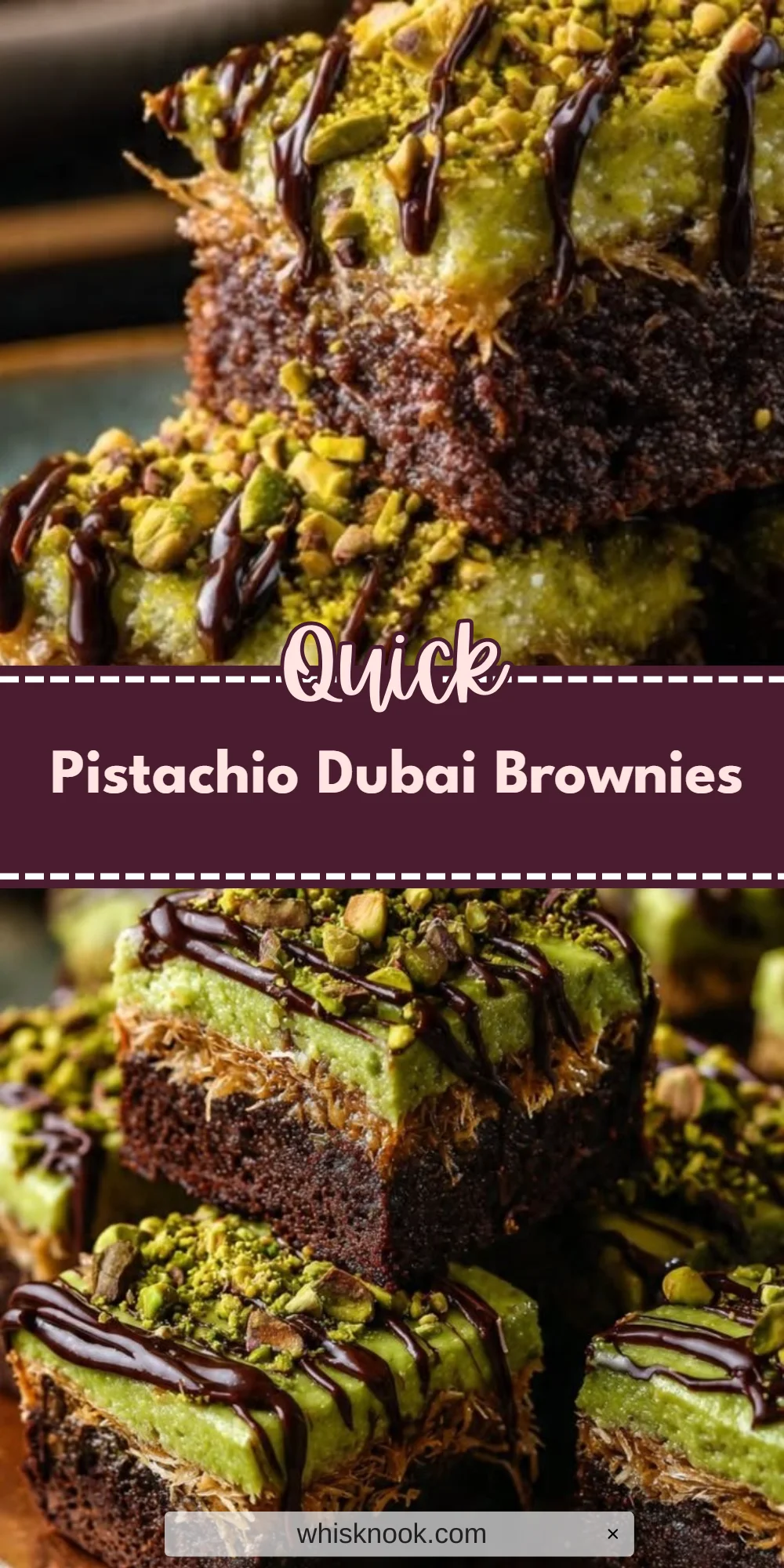 Pistachio Dubai Brownies