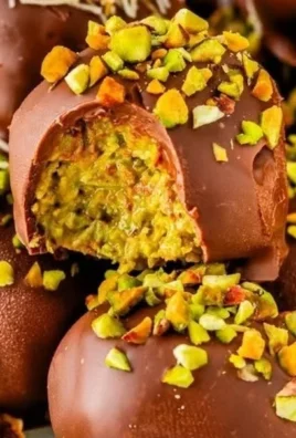 Delicious Pistachio Kataifi Truffles with a crispy exterior and nutty filling