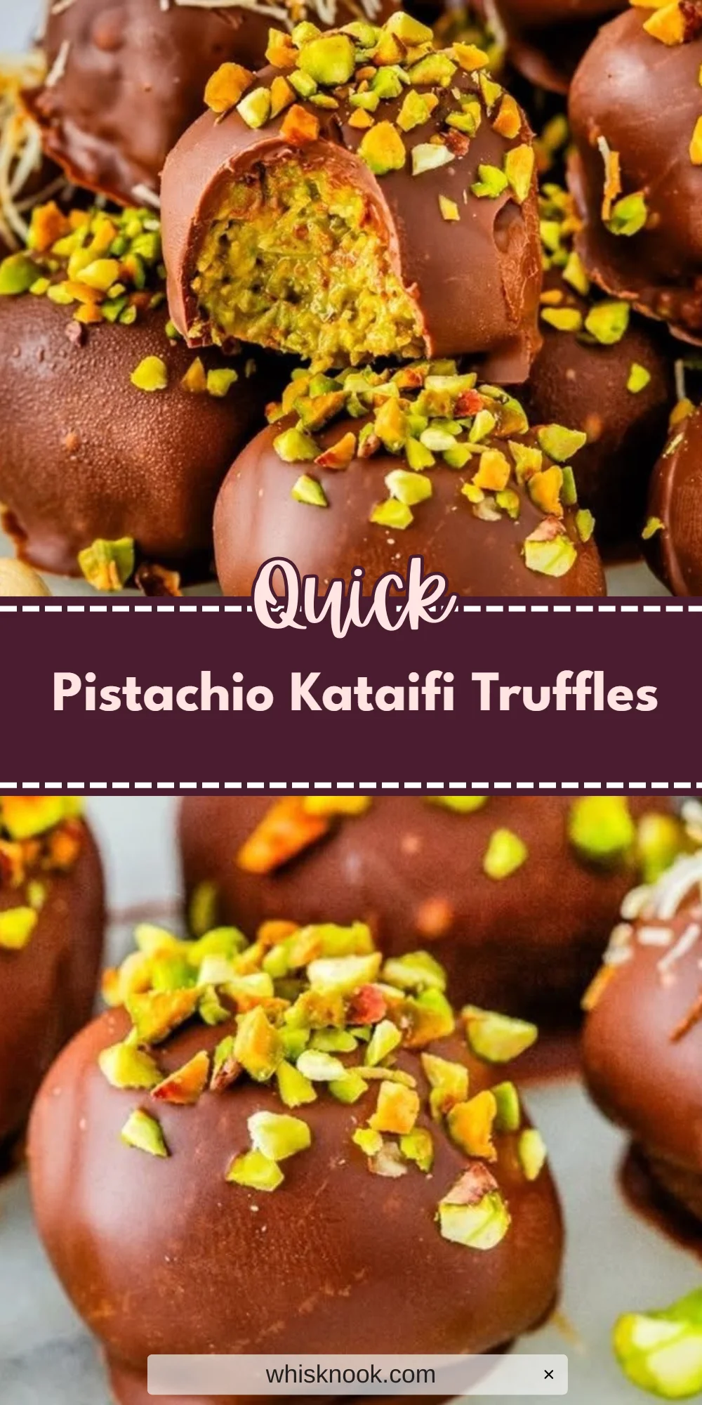 Pistachio Kataifi Truffles