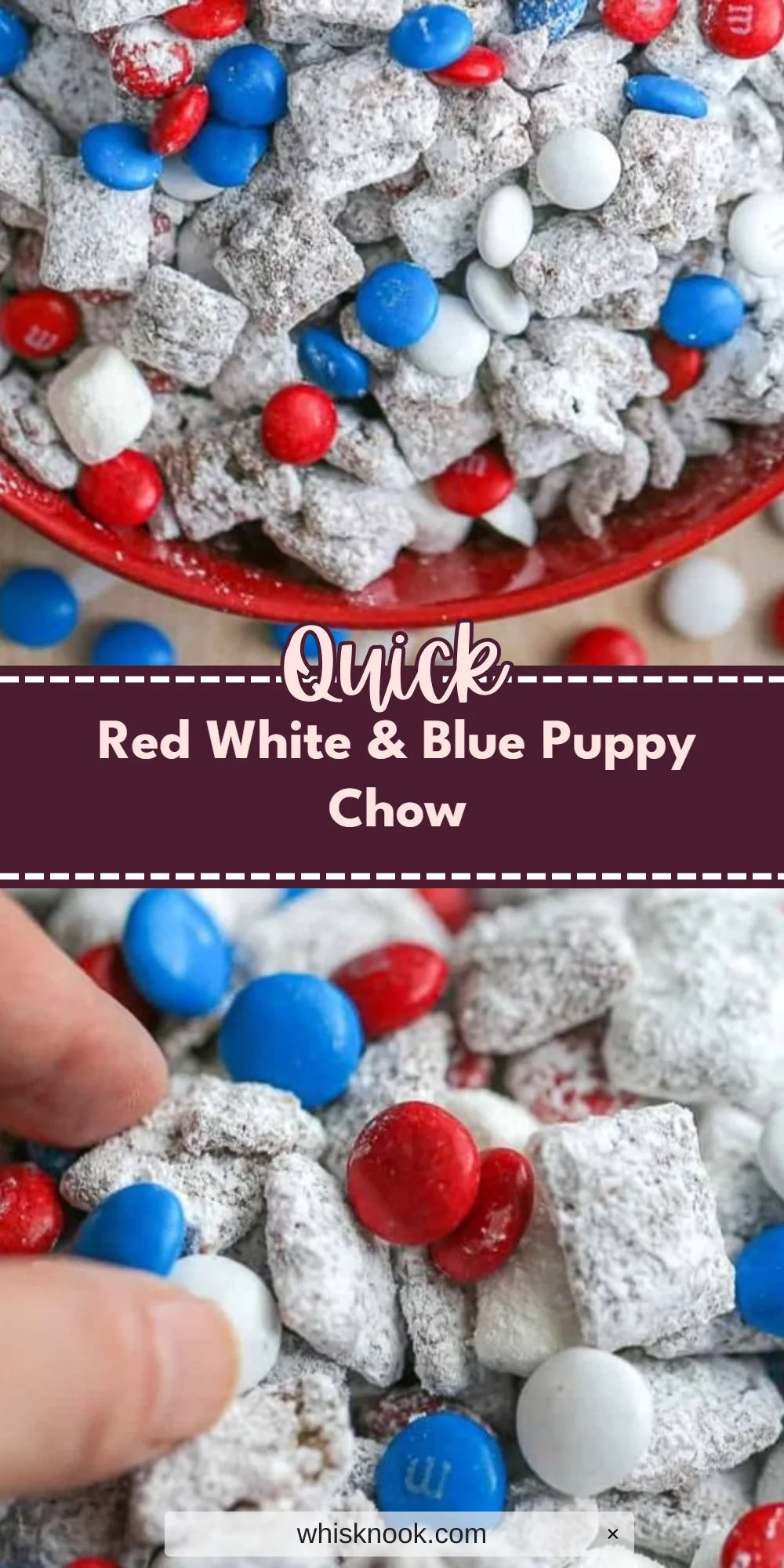 Red White & Blue Puppy Chow