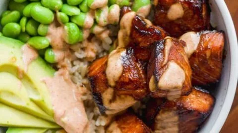 Salmon Teriyaki Bowl