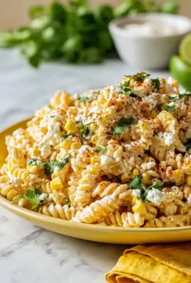 Delicious Elote Pasta Salad with Greek yogurt in a bowl.