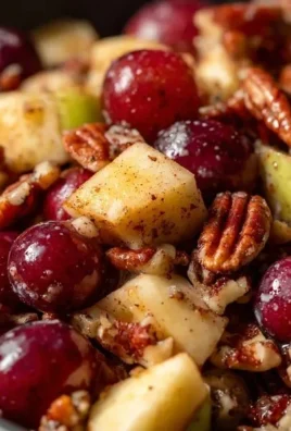 Delicious Cinnamon Apple Grape Salad featuring fresh apples, grapes, and a hint of cinnamon.